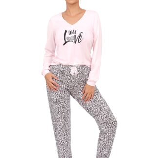 Donna Piżama Pantera Long Pink