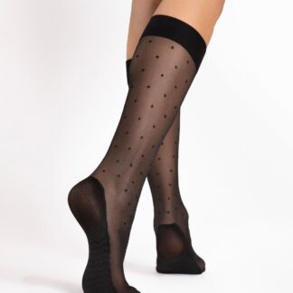 Fiore Podkolanówki Dots Massage 20 Den Black